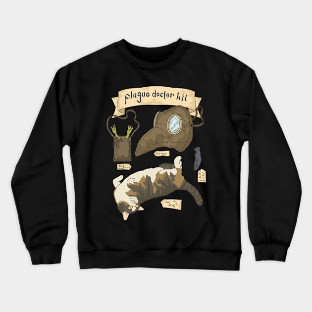 Plague doctor kit. history nerd Crewneck Sweatshirt by JJadx